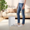 Trash Can - 3.2/5.3/8 Gal,12/20/30 L Stainless Steel Kitchen Trash Can Rectangular Garbage Bin with Soft Close Lid Foot - 3 of 4