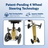 KneeRover Fusion Patented Knee Scooter Crutch Alternative with 4 Wheel Steering - 2 of 4