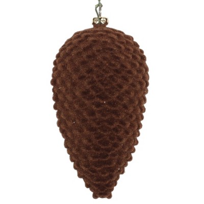 Vickerman Flocked Pinecone Christmas Ornament