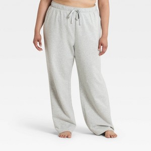 Women's Fleece Wide Leg Sweatpants - Auden™ - 1 of 3