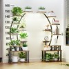 ORRD 2PCS 63" Metal Plant Stand with Grow Lights, 9-Tier Tall Indoor Plant Shelf Rack for Living Room & Patio - 3 of 4