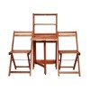 vidaXL 3 Piece Folding Bistro Set Solid Acacia Wood - 3 of 4