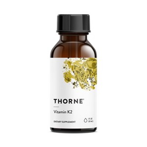 THORNE Vitamin K2 Liquid (1 mg per drop) - Concentrated Vitamin K2 Supplement for Heart and Bone Support* - 1 Fl Oz - 1 of 4