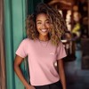 Dalix Salty Embroidery Cotton Tee Short Sleeve Casual Shirt Spring Summer Everyday Womens - 3 of 4