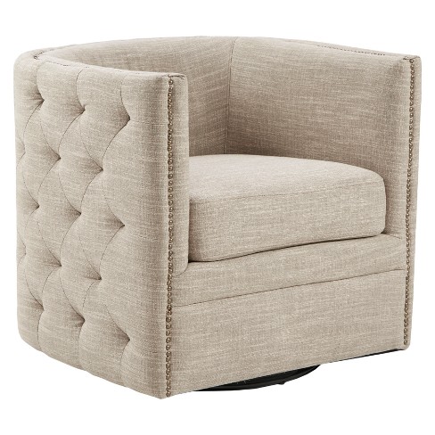 Milton Swivel Chair - Cream