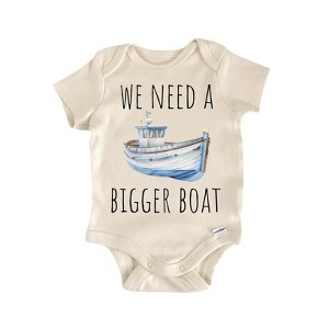 Bigger Boat Nautical - Baby Boy Girl Clothes Infant Onesie® Funny Cute Newborn GS1 - 1 of 1