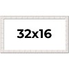 PosterPalooza | Panoramic Sculpted White Picture Frame - UV Acrylic, Foam Board Backing, Hanging Hardware - 2 of 4
