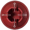 Gardenised Plastic Christmas Tree Stand With Screw Fastener, Red - 4 of 4