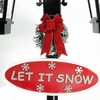 Northlight 74" Lighted Musical Snowing Santa and Snowman Double Christmas Street Lamp - 2 of 4