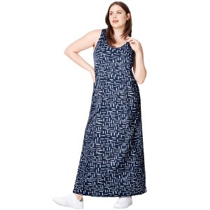 ellos Plus Size Sleeveless Knit Maxi Dress - 1 of 4
