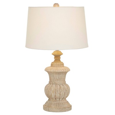 28" x 16" Traditional Wood Table Lamp - Brown - Olivia & May