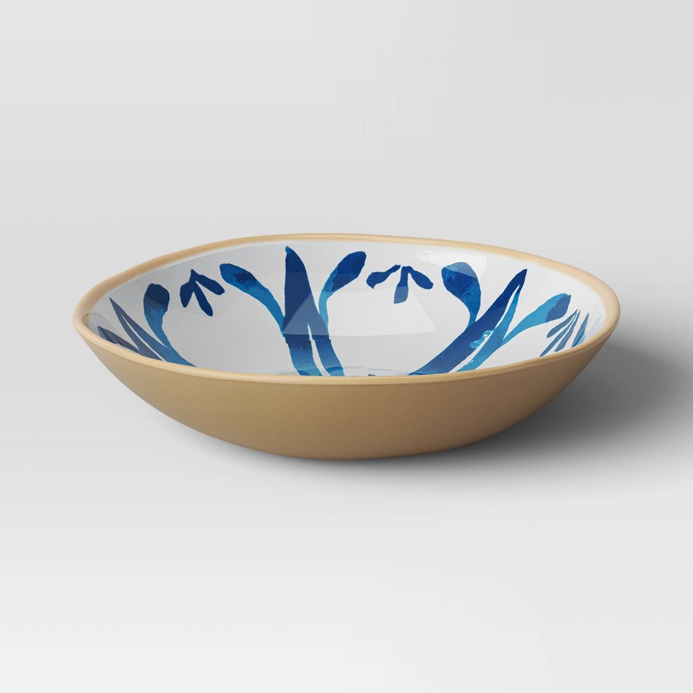 Photos - Other kitchen utensils 23.5oz Melamine Cereal Bowl Blue Print - Threshold™