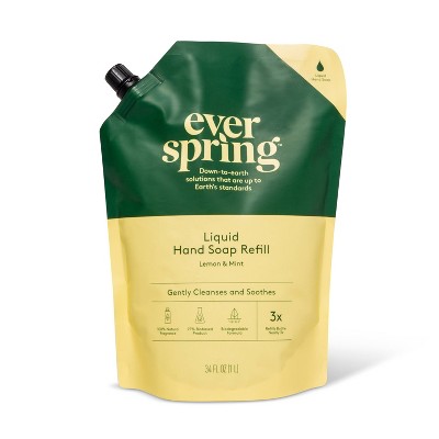 Liquid Hand Soap Refill - 34 fl oz - Lemon & Mint - Everspring™