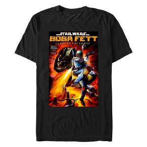 Men's Star Wars: The Empire Strikes Back Boba Fett Enemy of the Empire Poster T-Shirt - 1 of 4