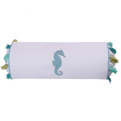 Ocean Springs - Seahorse Neck Roll Decorative Pillow - Levtex Home