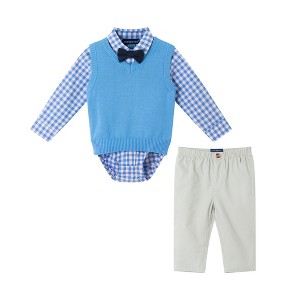 Andy & Evan  Infant Long Sleeve Buttondown & Pant Set - 1 of 4