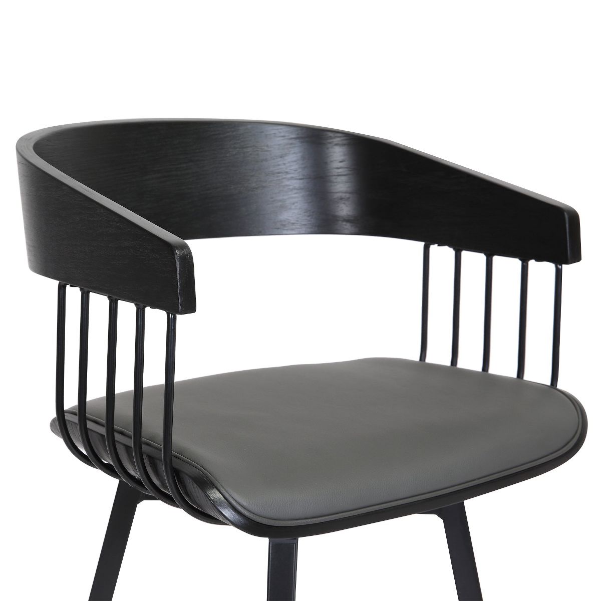 Athena Upholstered Swivel Barstool - thumbnail 7