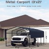 GustoWave 13'X20' Heavy Duty Metal Carport, Garage Shelter with Galvanized Roof for Cars, Trucks - 2 of 4
