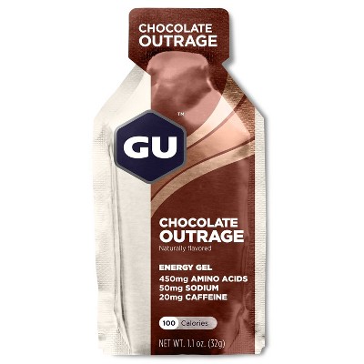 GU Energy Chocolate Outrage Nutrition Gel - 24ct