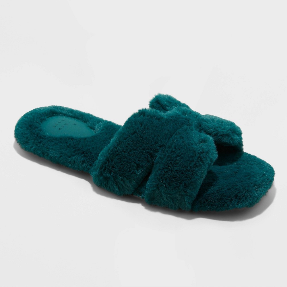Women's Sage Slide Slippers - A New Day™ Green 9