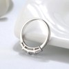 Anniversary Band Ring for Women Emerald CZ Sterling Silver Ginger Lyne Collection - 4 of 4