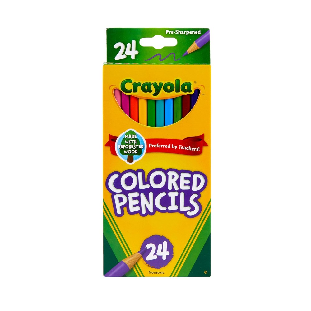 Photos - Pen Crayola 24ct Pre-Sharpened Colored Pencils 