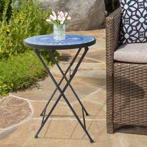 Saint Birch Lori Mosaic Folding Side Table - 1 of 3