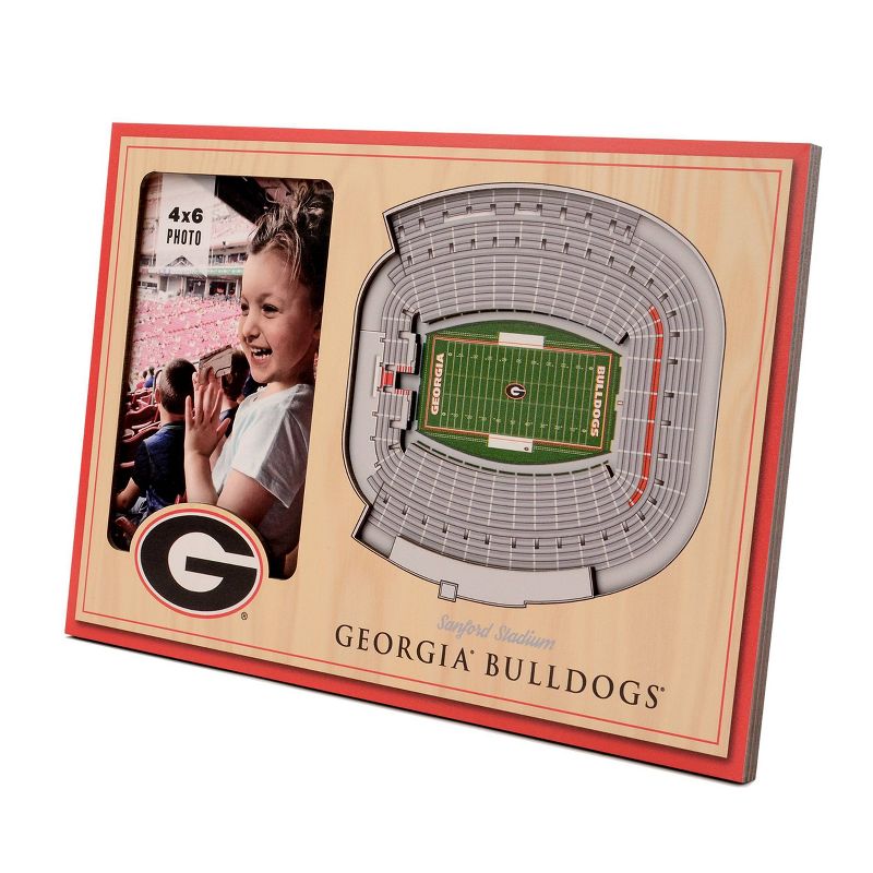 4&#34; x 6&#34; NCAA Georgia Bulldogs 3D StadiumViews Picture Frame, 1 of 6