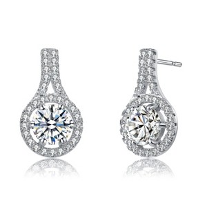 Guili 14K Gold Plated Emerald Cubic Zirconia Stud Earrings – Luxurious, Vibrant & Elegant. Perfect for Any Look, Special Occasions & Gifts! - 1 of 3
