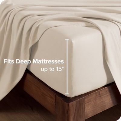 Queen Sand Organic Cotton Jersey Sheet Set