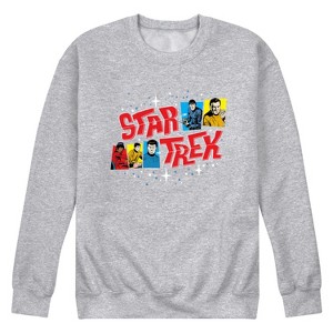 Men's - Star Trek - Galaxy Crew Graphic Fleece Sweatshirt - 1 of 4