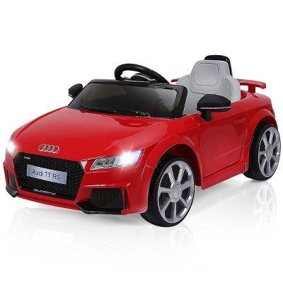 Costway Red 12v Audi Tt Rs Electric Kids Ride On Car Licensed Remote ...