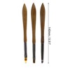 Unique Bargains Smudge Nail Painting Brushes Set for Polish Painting Home DIY Brown 3 Pcs - 4 of 4