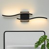 KAISITE 24in Dimmable LED Bathroom Vanity Light 5CCT Modern Wavy Bar Over Mirror Lighting - 3 of 4