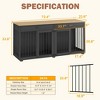 Famapy Dog Crate 72.4" Furniture Style Design Dog Crate with Drawers and Dividers Functional & Tailored for Your Furry Friends - 4 of 4