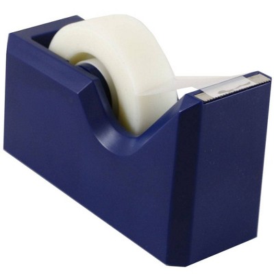 JAM Paper Colorful Desk Tape Dispensers - Navy Blue