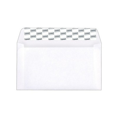 Staples EasyClose #6-3/4 Envelopes 100/Box 487506