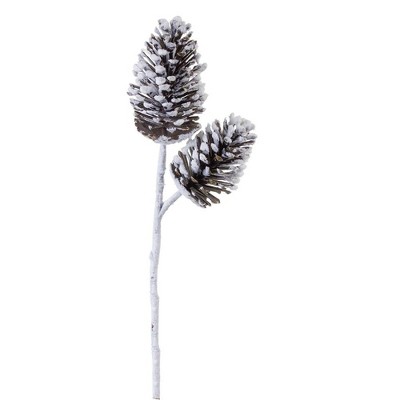 Melrose Flocked Pine Spray (Set of 6)