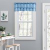 Ellis Stacey 1.5" Rod Pocket High Quality Fabric Solid Color Window Ruffled Filler Valance 54"x13" Slate - 2 of 4