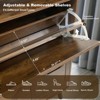 Farmhouse Shoe Storage Cabinet with 4 Flip Drawers and Open Storage – Narrow Freestanding Shoe Rack for Entryway, Hallway, Living Room - 4 of 4