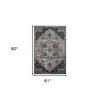 Black And Gray Medallion Area Rug - 3 of 4