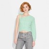 Women's One Shoulder Tie Cable Pullover Sweater - Wild Fable™ - 2 of 3