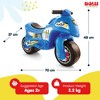 DOLU My First Moto Balance Ride-On, Foot-Powered Balancing Toddler Toy, Blue - 4 of 4