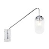 Elegant Lighting Kace 1 light Chrome and Clear glass wall sconce - 4 of 4