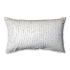 11.5"x18.5" Sequin Mermaid Lumbar Throw Pillow Gold/White - Pillow Perfect: Rectangle Accent Cushion, Indoor Use - 3 of 4