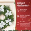 Pre-Lit Christmas Garland and Vine, Warm White LED Lights, Red Berries & Pine Cones, Artificial Pine for Indoor/Outdoor Decor - 4 of 4