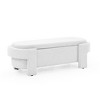 NicBex Storage Bench End of Bed Bench Linen Fabric Accent with Large Storage Space for Bedroom and Entryway, White - 4 of 4