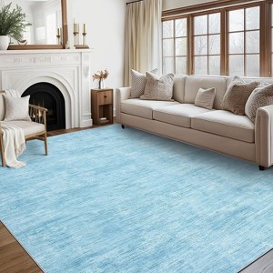 Coucheta Non-Slip Runner Rug,Machine Washable Low Pile Area Rug with Non-Shedding, for Hallway Kitchen Bathroom,Multi-Color & Size - 1 of 4