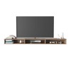 70.9" Manufactured Wood Wall-Mounted TV Stand with Spacious Shelving and Minimalist Design and Sturdy Load Support for Living Room - 2 of 4