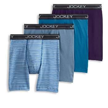 NWT Jockey Life Men 3 Pack - Long Leg Boxer Brief - Underwear Cotton Stretch
